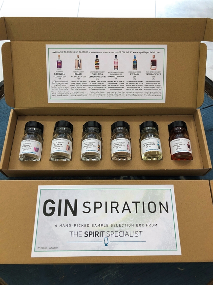 GINspiration Sample Selection Box July 2022 Edition 6 x 30ml