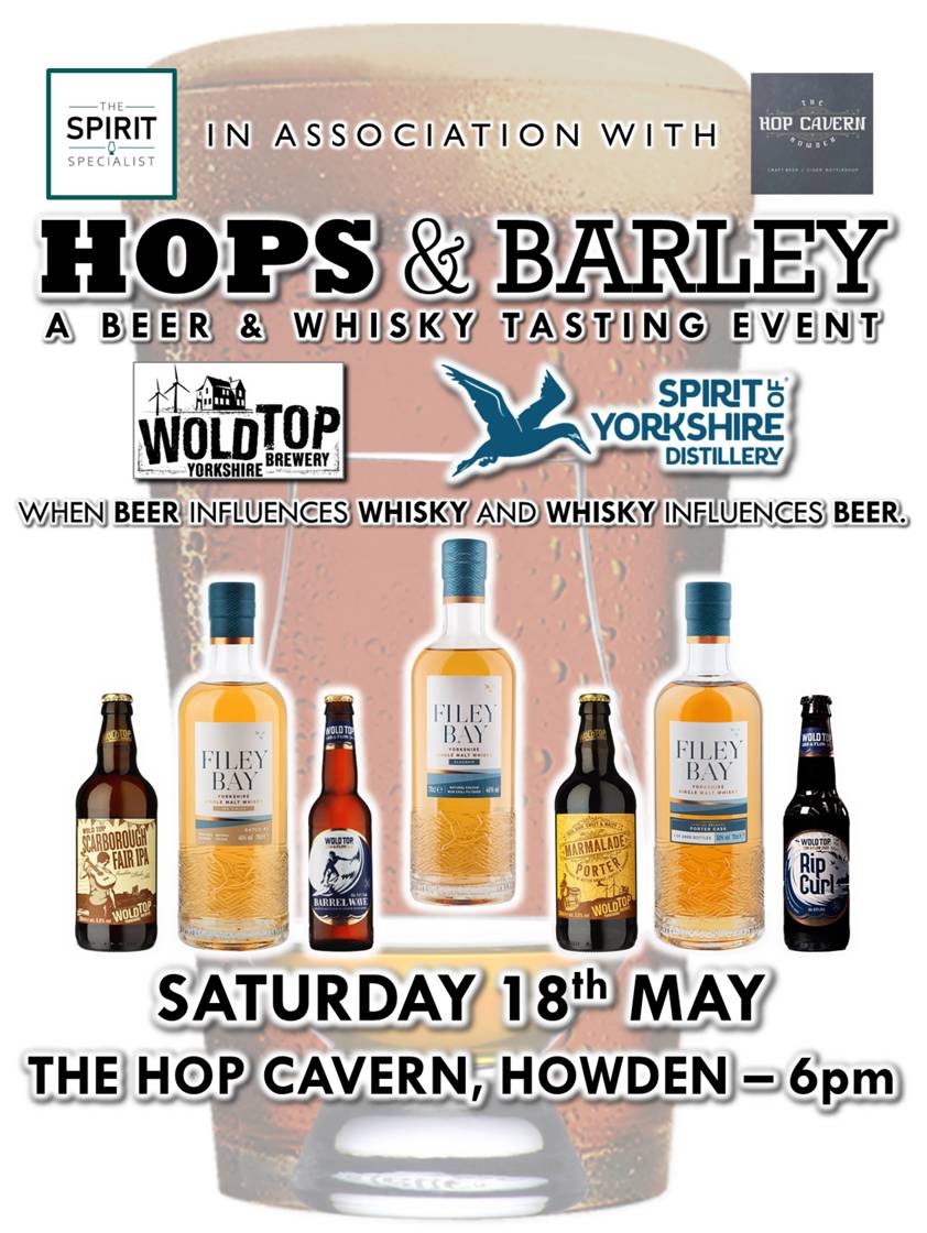 Hops & Barley - a Beer & Whisky tasting event with Spirit of Yorkshire