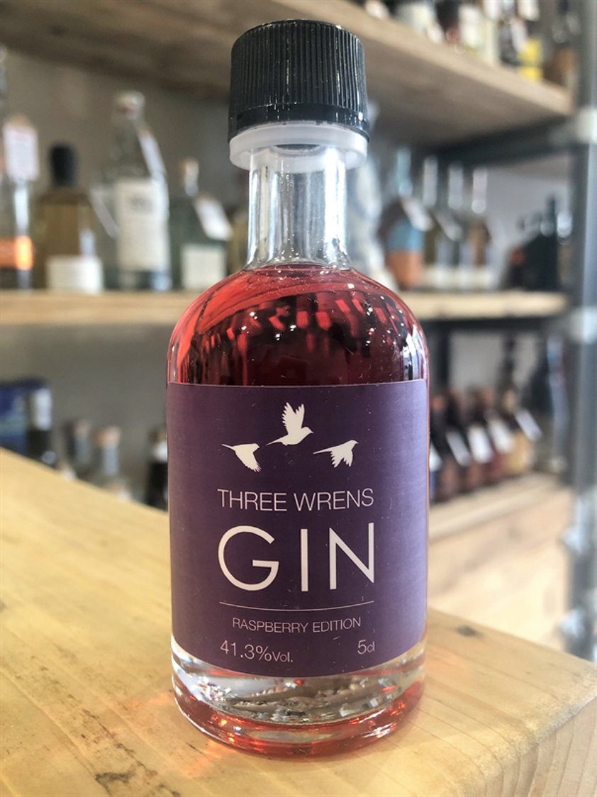 Three Wrens Raspberry Edition Gin miniature 41.3% 5cl