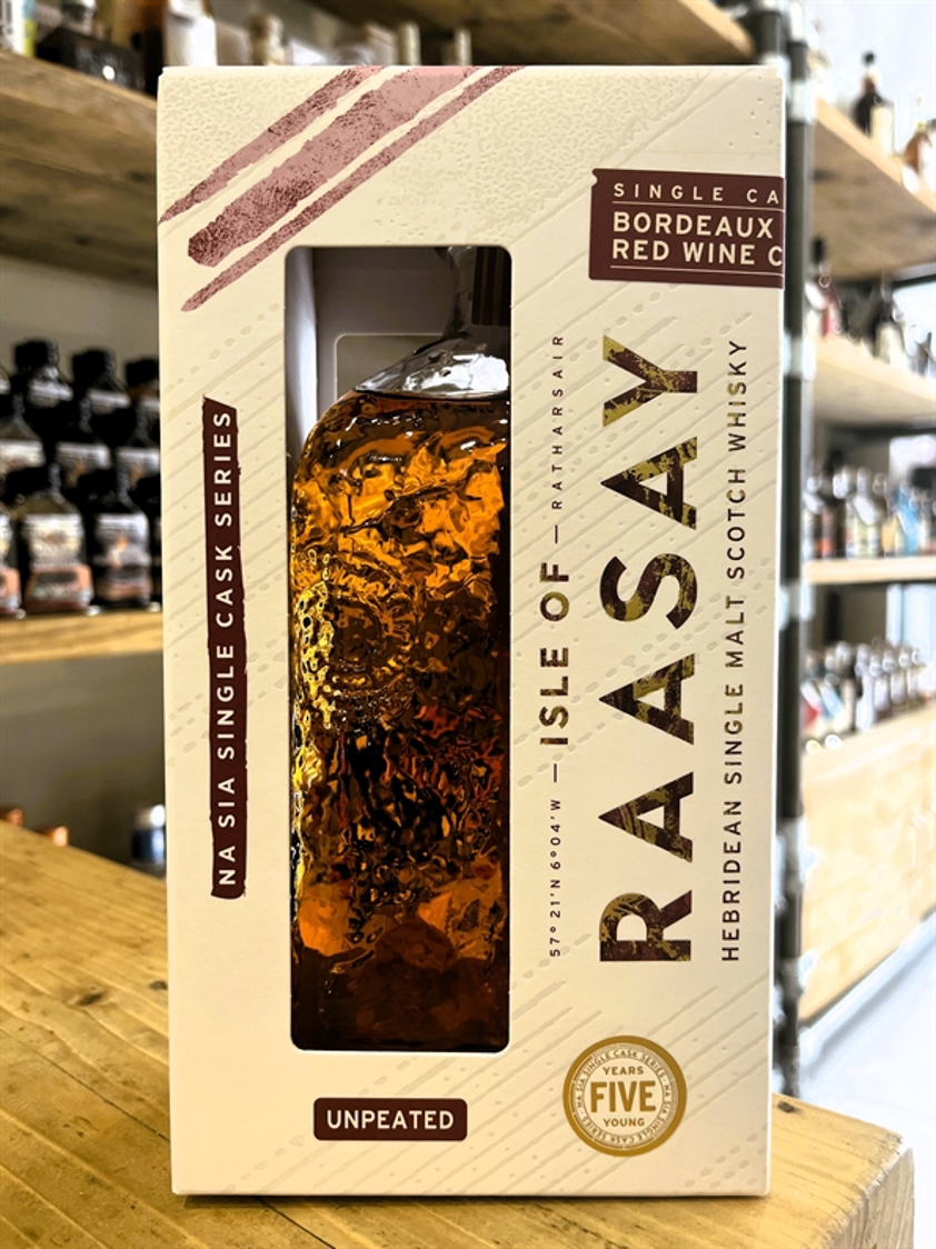 Isle of Raasay Bordeaux Red Wine Single Cask Unpeated 5yo 60.5% 70cl