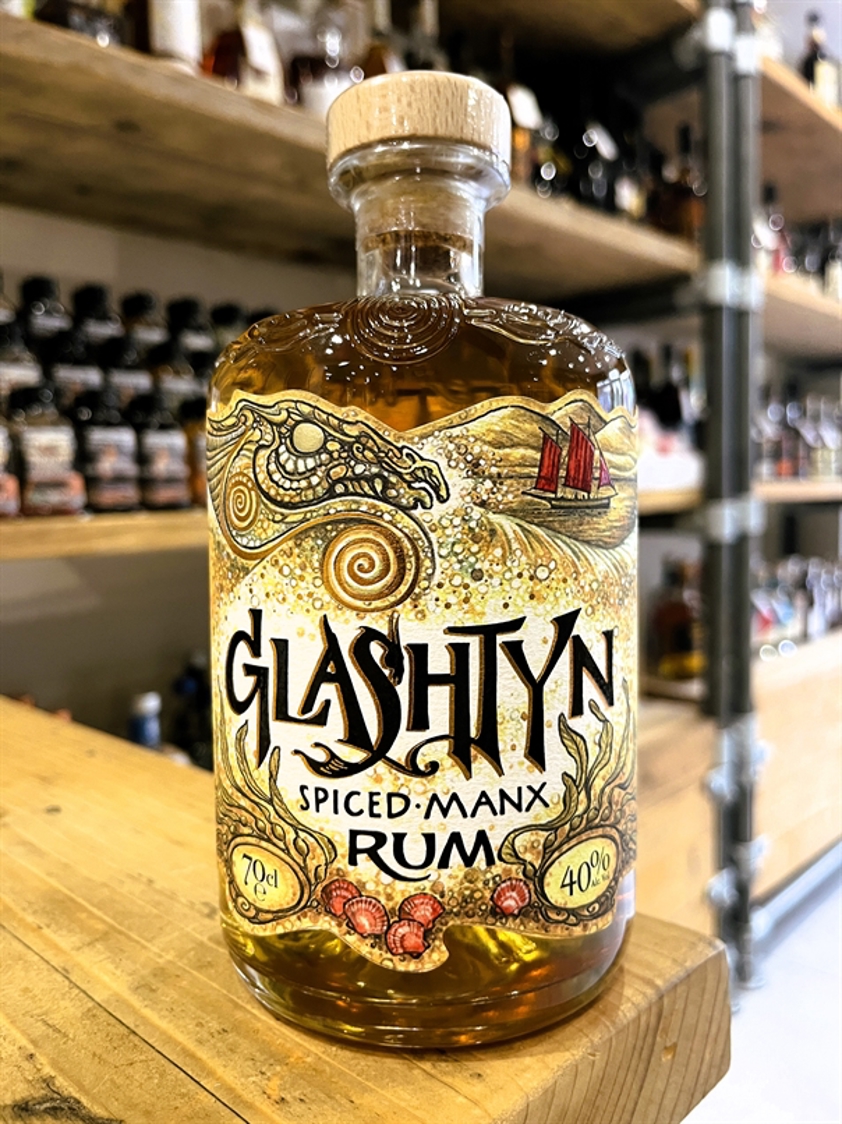 Fynoderee Glashtyn Spiced Manx Rum 40% 70cl