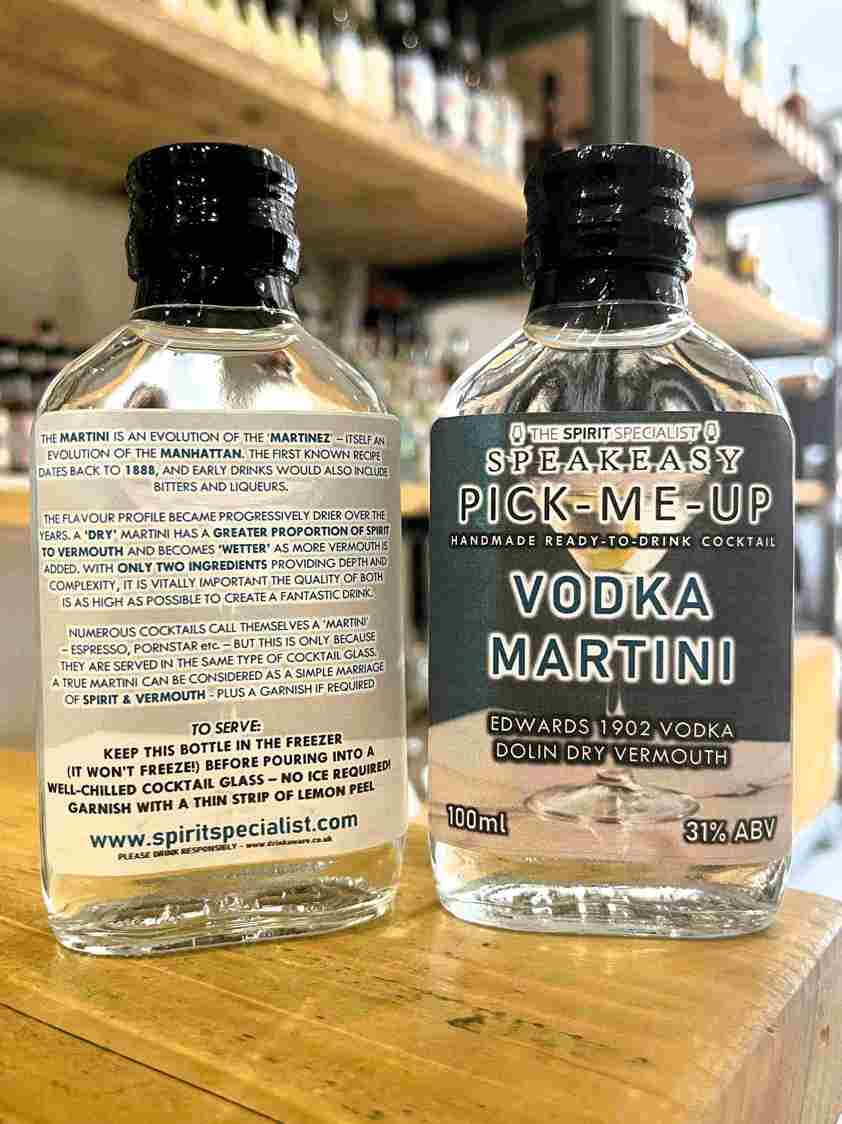 The Spirit Specialist Pick-Me-Up Vodka Martini RTD Cocktail 31% 10cl