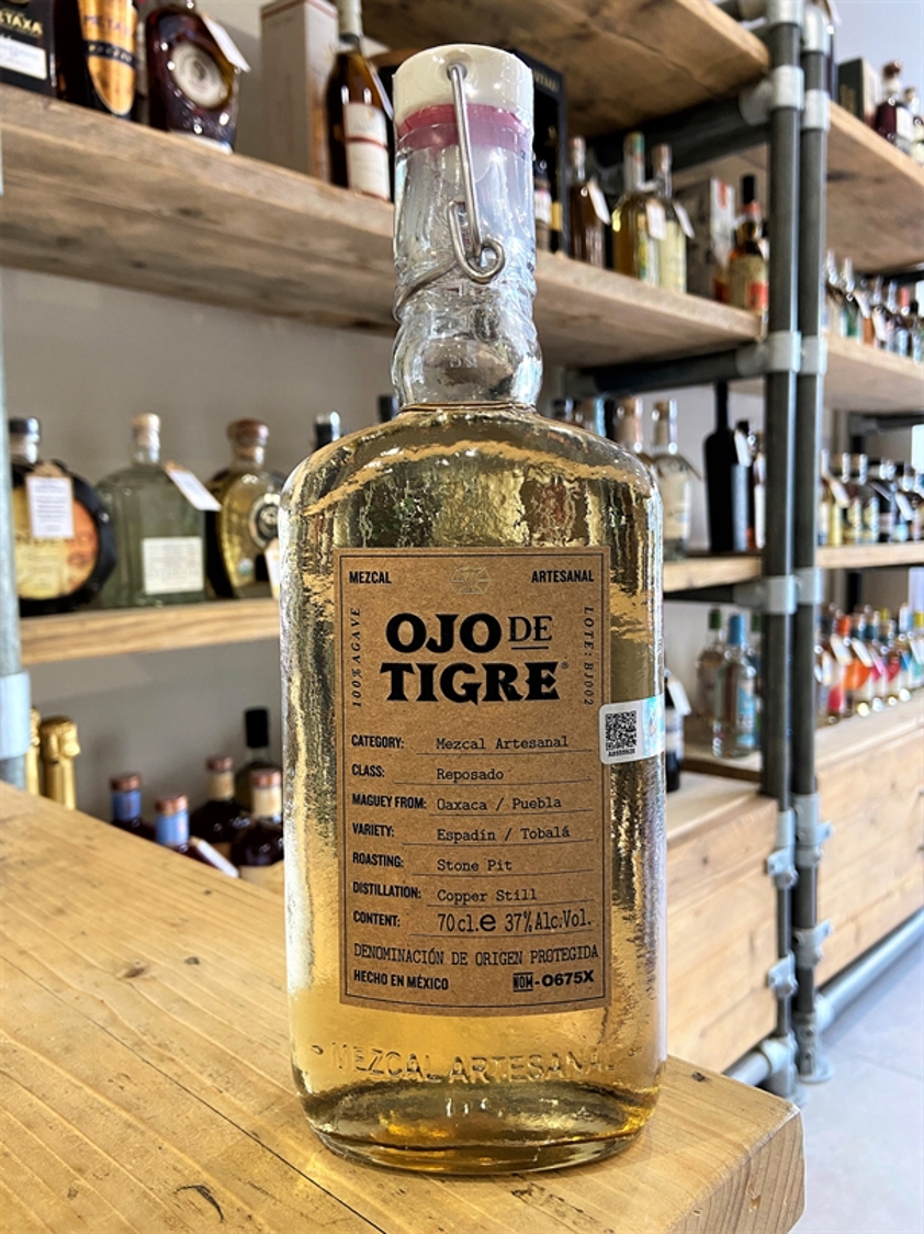 Ojo De Tigre Reposado Mezcal 37% 70cl