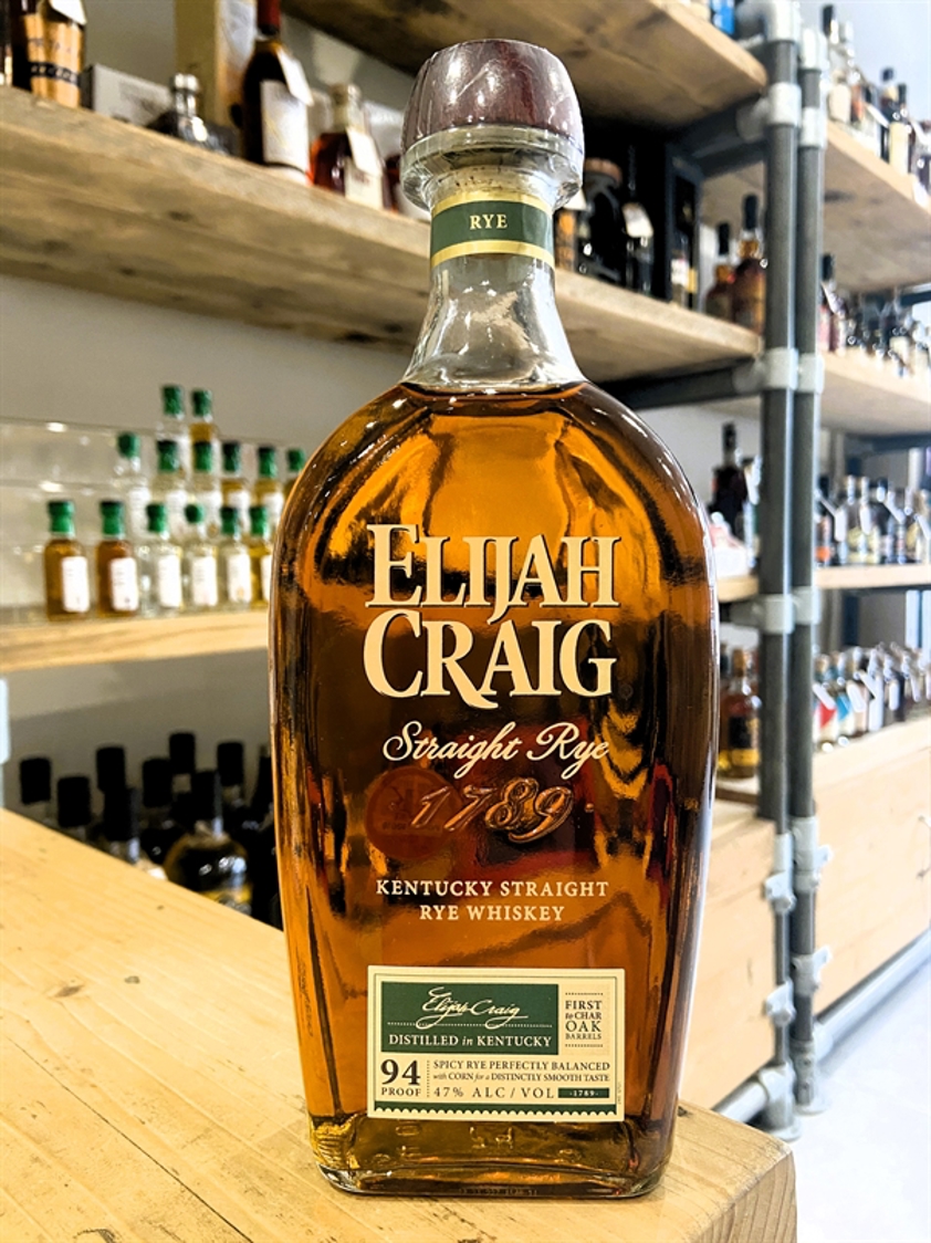 Elijah Craig Straight Rye Whiskey 47% 70cl