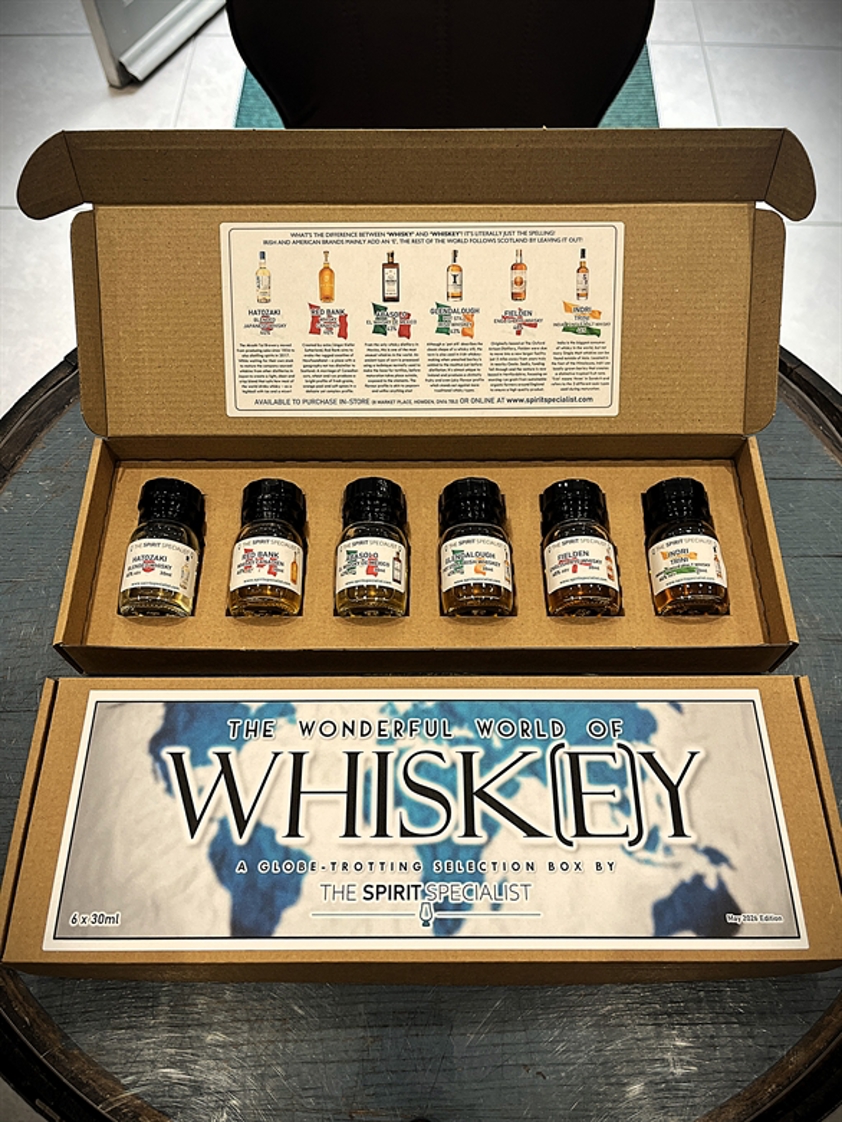 The Wonderful World of Whisk(e)y selection box May 26 Edition 6 x 30ml