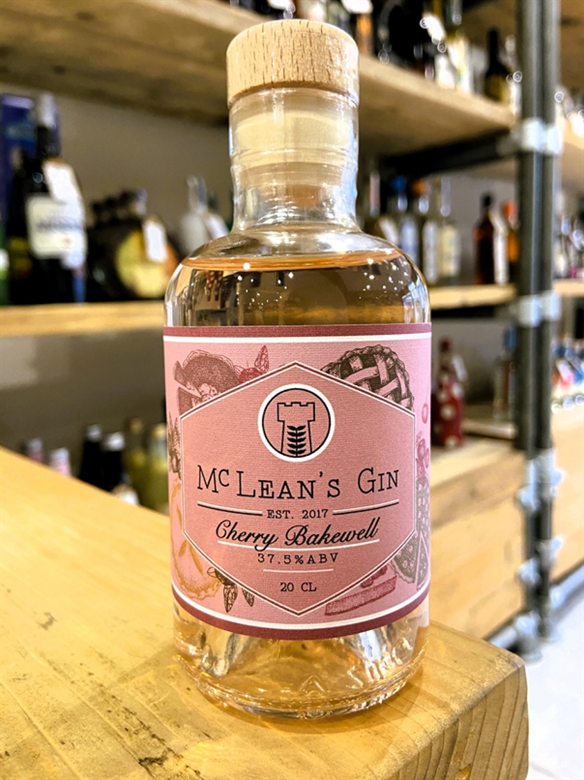 McLean's Cherry Bakewell Gin 37.5% 20cl
