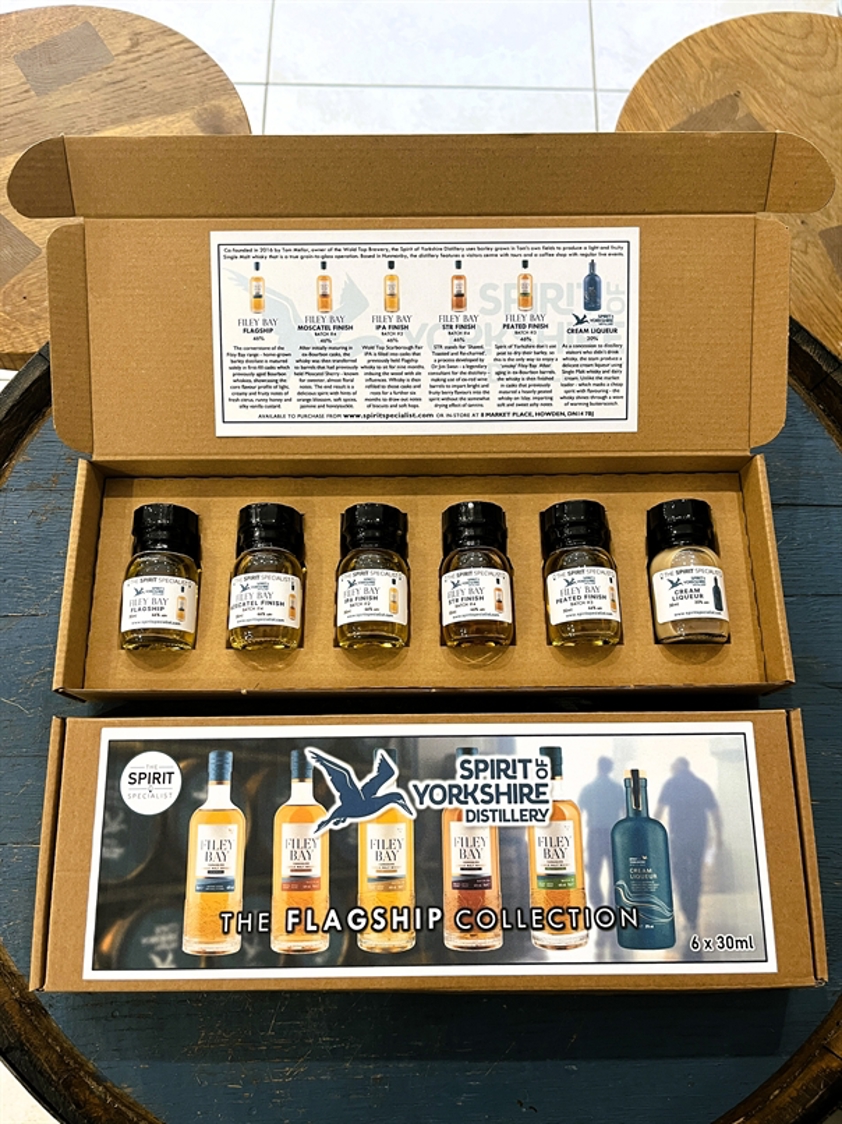 Spirit of Yorkshire Filey Bay Yorkshire Single Malt Whisky - The Flagship Collection 6 x 30ml