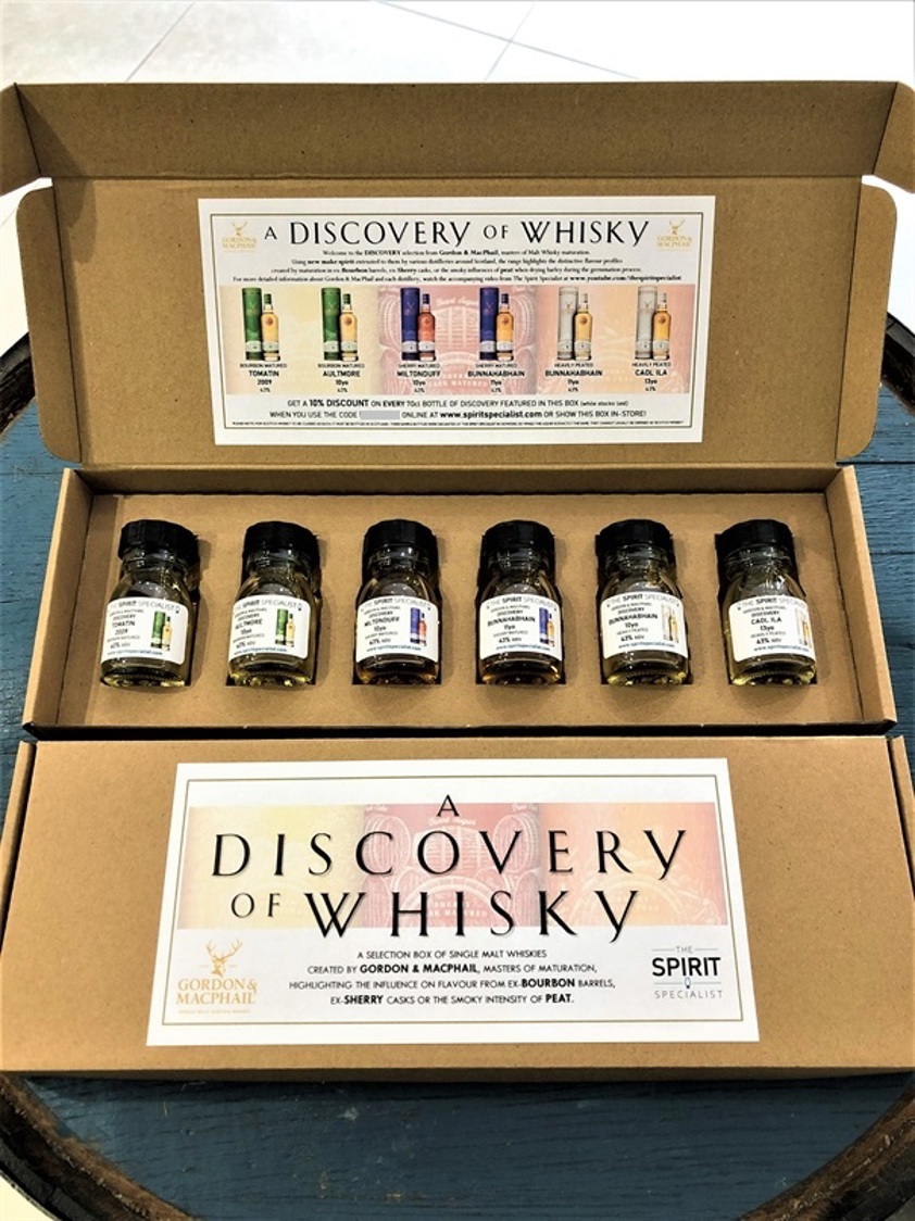 A Discovery of Whisky 6 x 30ml sample selection box