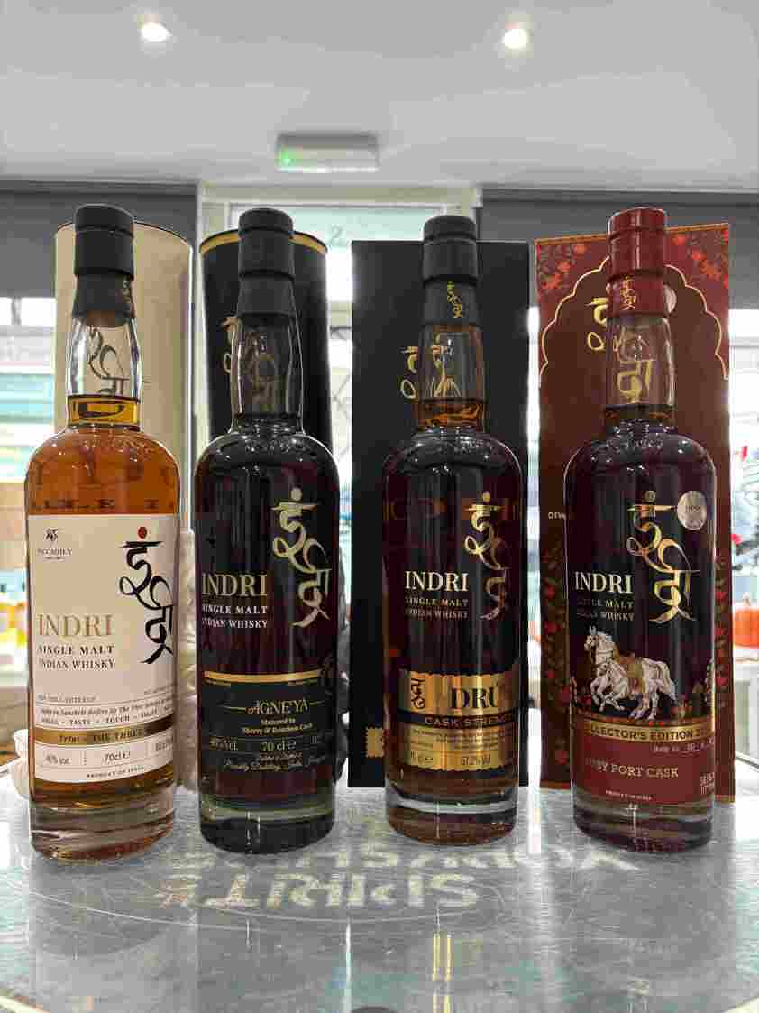 Indri Indian Single Malt Whisky - The 2026 Collection 4 x 70cl