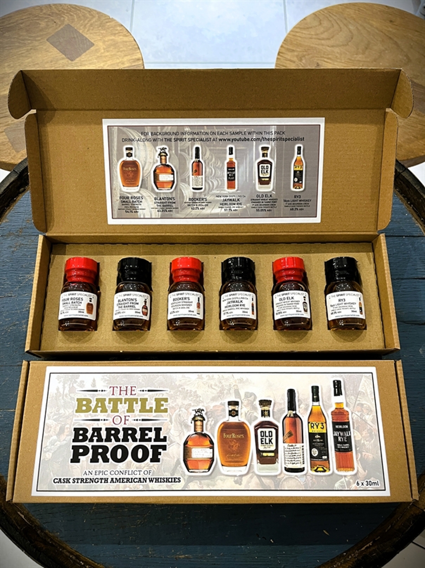 The Battle of Barrel-Proof - Cask Strength American Whiskies 6 x 30ml