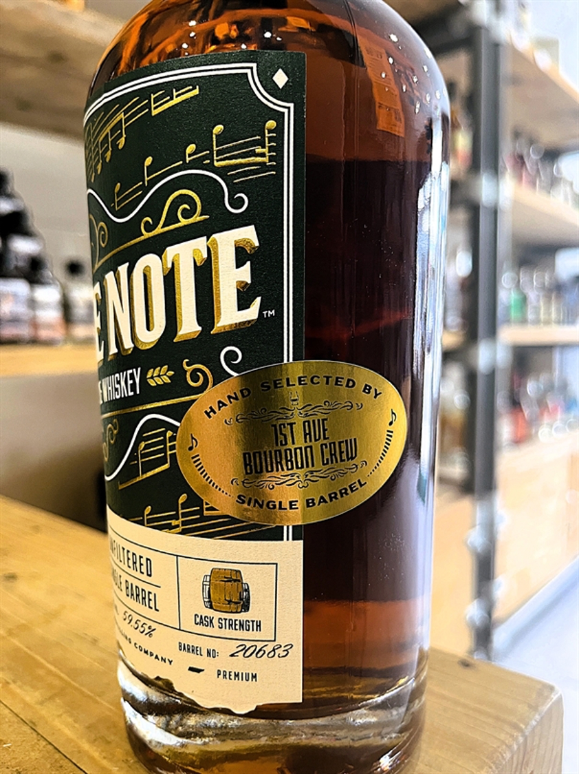 Blue Note Straight Rye Whiskey 1st Avenue Barrel Pick 59.55% 75cl