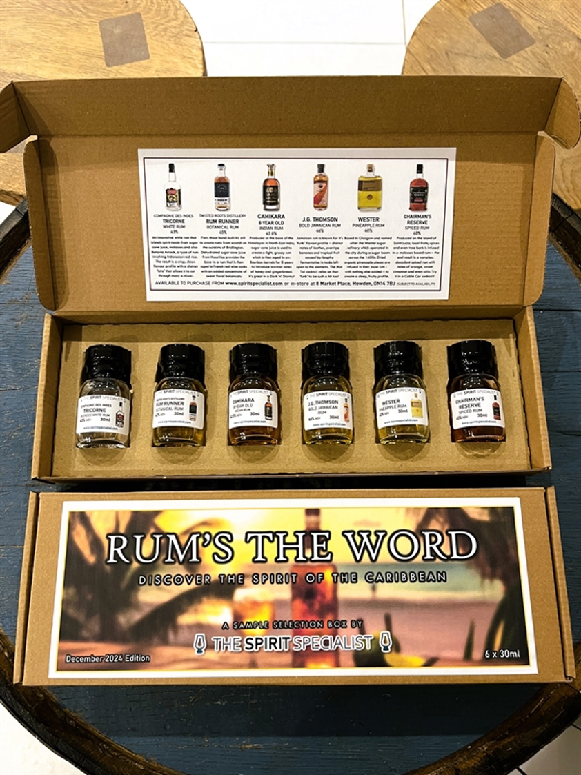 Rum's The Word Sample Selection Pack (December 2024 Edition) 6 x 30ml