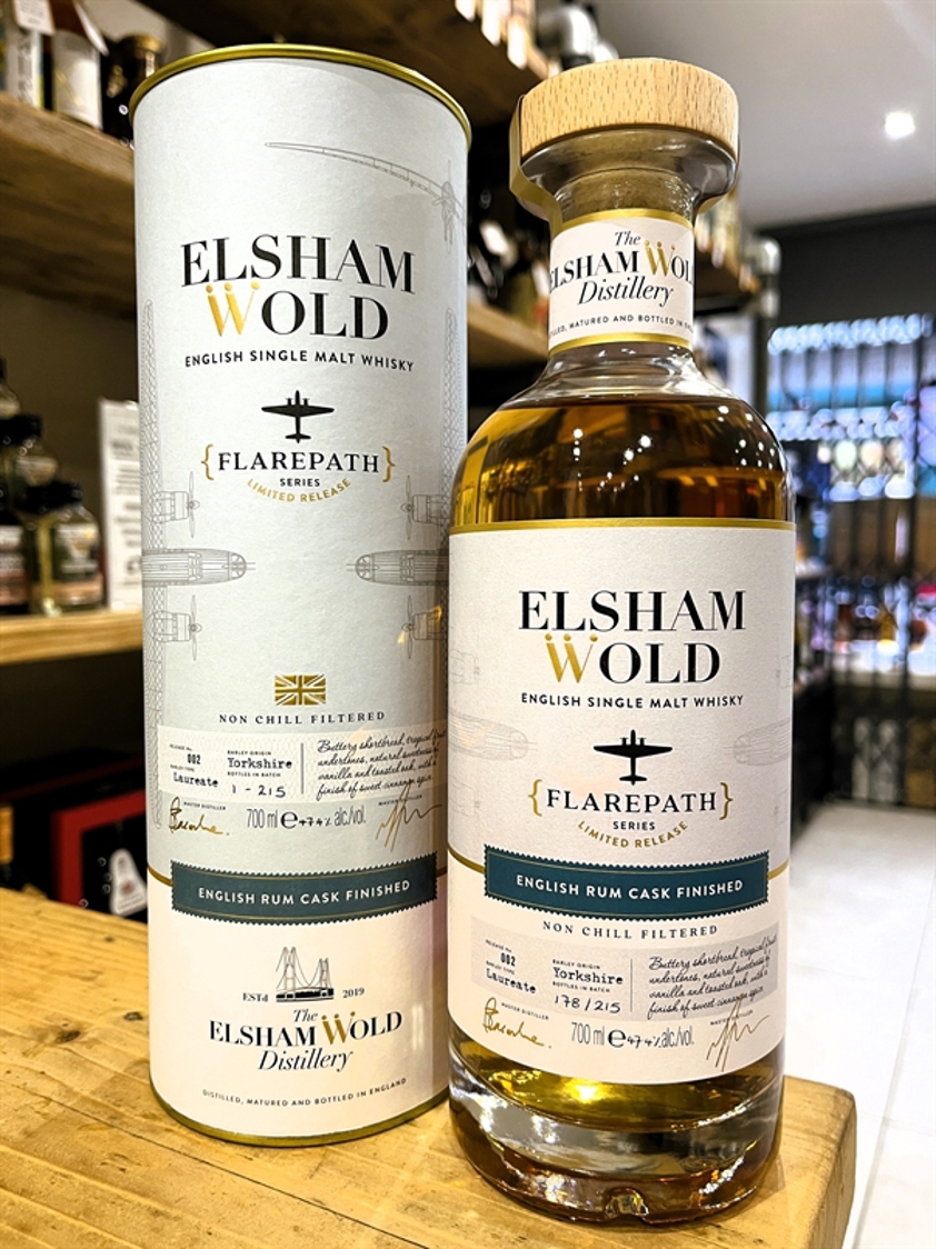 Elsham Wold Flarepath Rum Cask Finish English Single Malt Whisky 47.4% 70cl