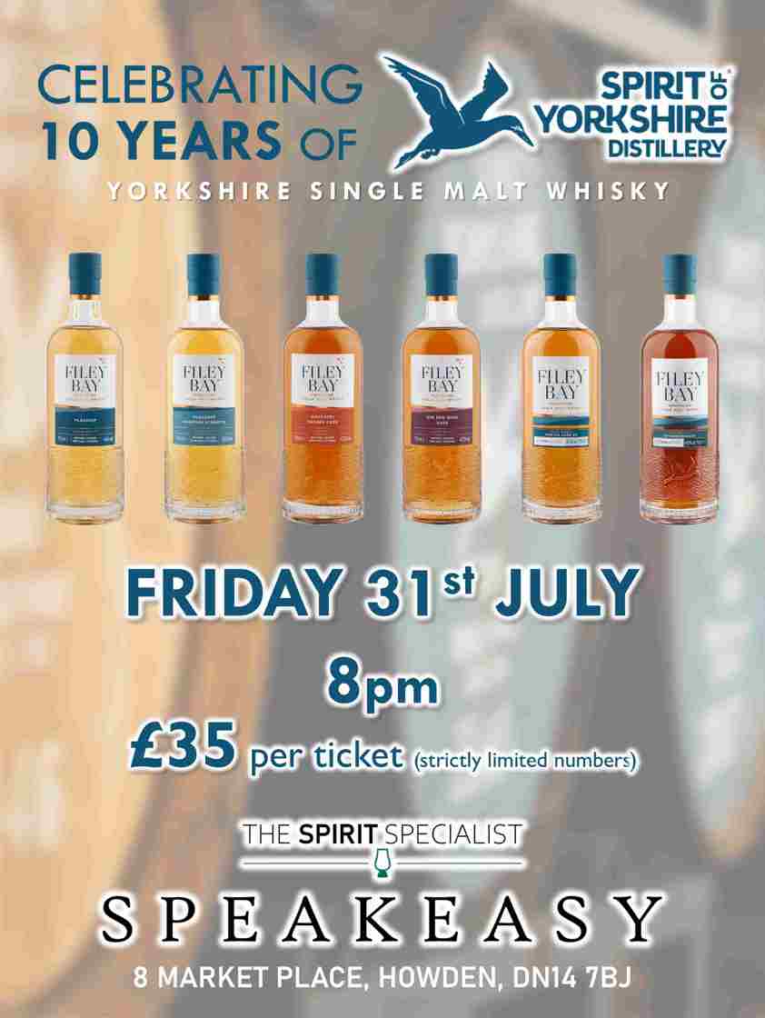 Filey Bay 10th Anniversary tasting event
