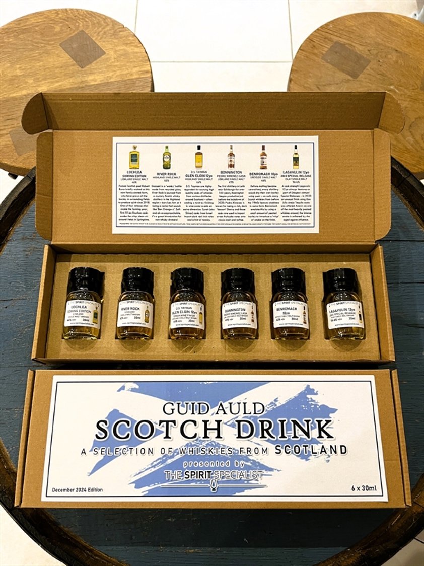 Guid Auld Scotch Drink - A Selection of Whiskies from Scotland Selection Box 6 x 30ml