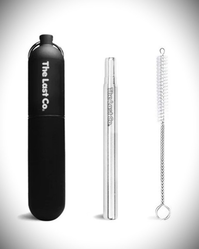 The Last Co. Reusable Straw plus black travel case