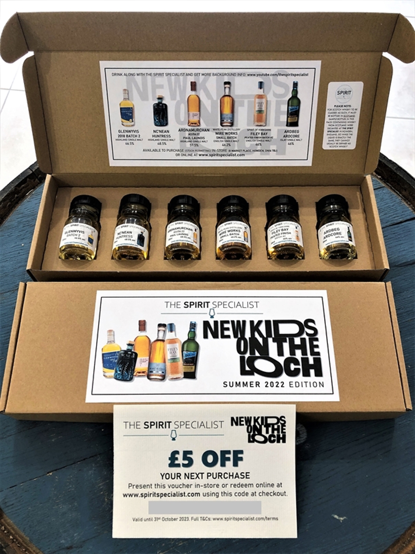 New Kids On The Loch - a Whisky Selection Box - Summer 2022 Edition - 6 x 30ml