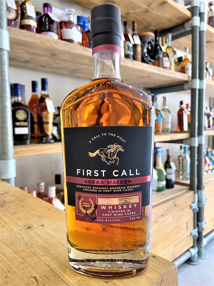 First Call Break Maiden Bourbon Whiskey Finished in Port Wine Casks 45% 75cl