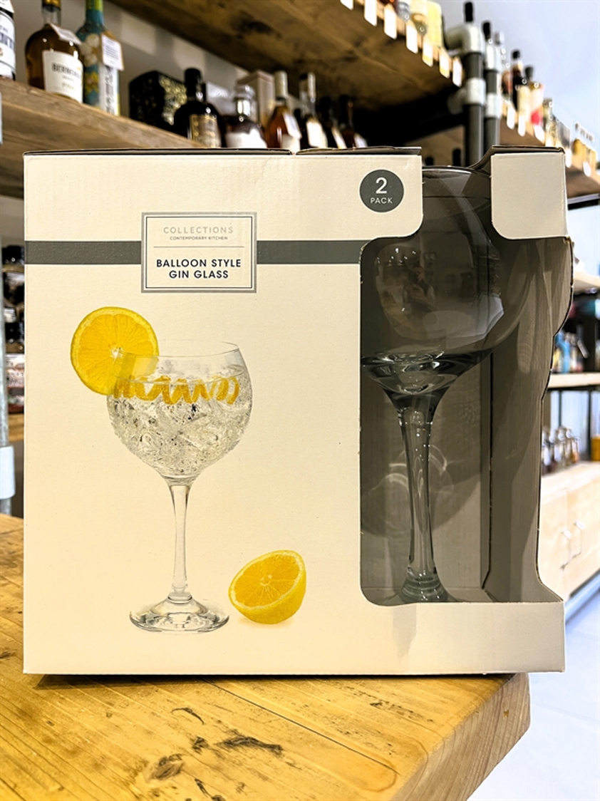 Balloon Style Gin Glass double pack