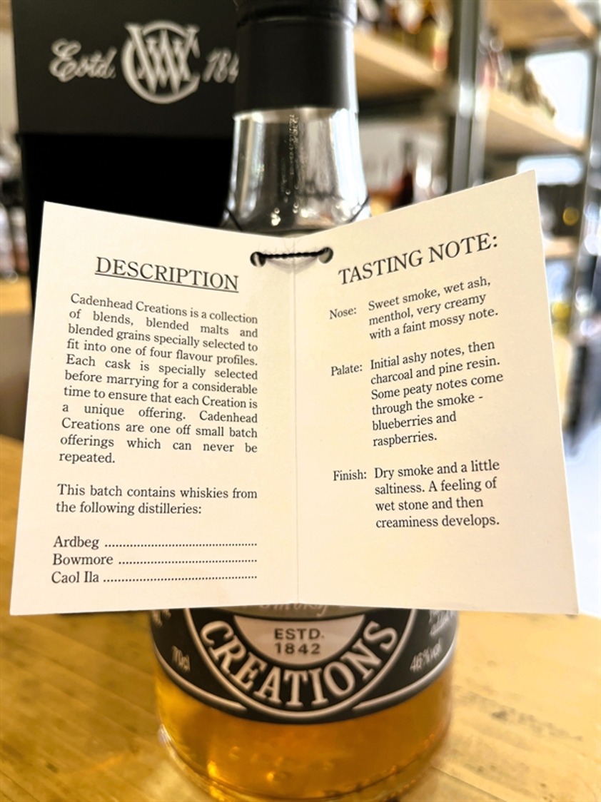 Cadenhead Creations 'Robust Smoky Embers' 21yo Batch 1 46% 70cl