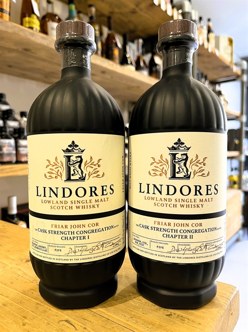 Lindores Friar John Cor Cask Strength Congregation Chapter 1 & 2 DOUBLE PACK 2 x 70cl