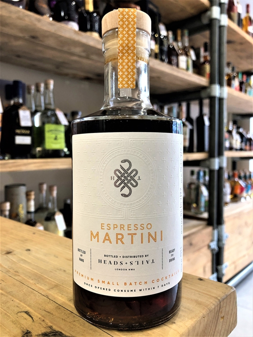 Heads & Tails Espresso Martini Small Batch Cocktail 14.3% 50cl