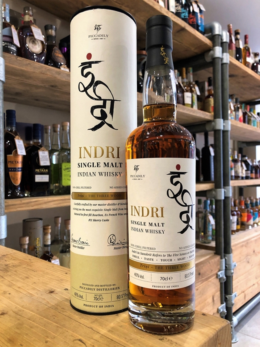 Indri Trini Single Malt Indian Whisky 46% 70cl ADVANCE PURCHASE