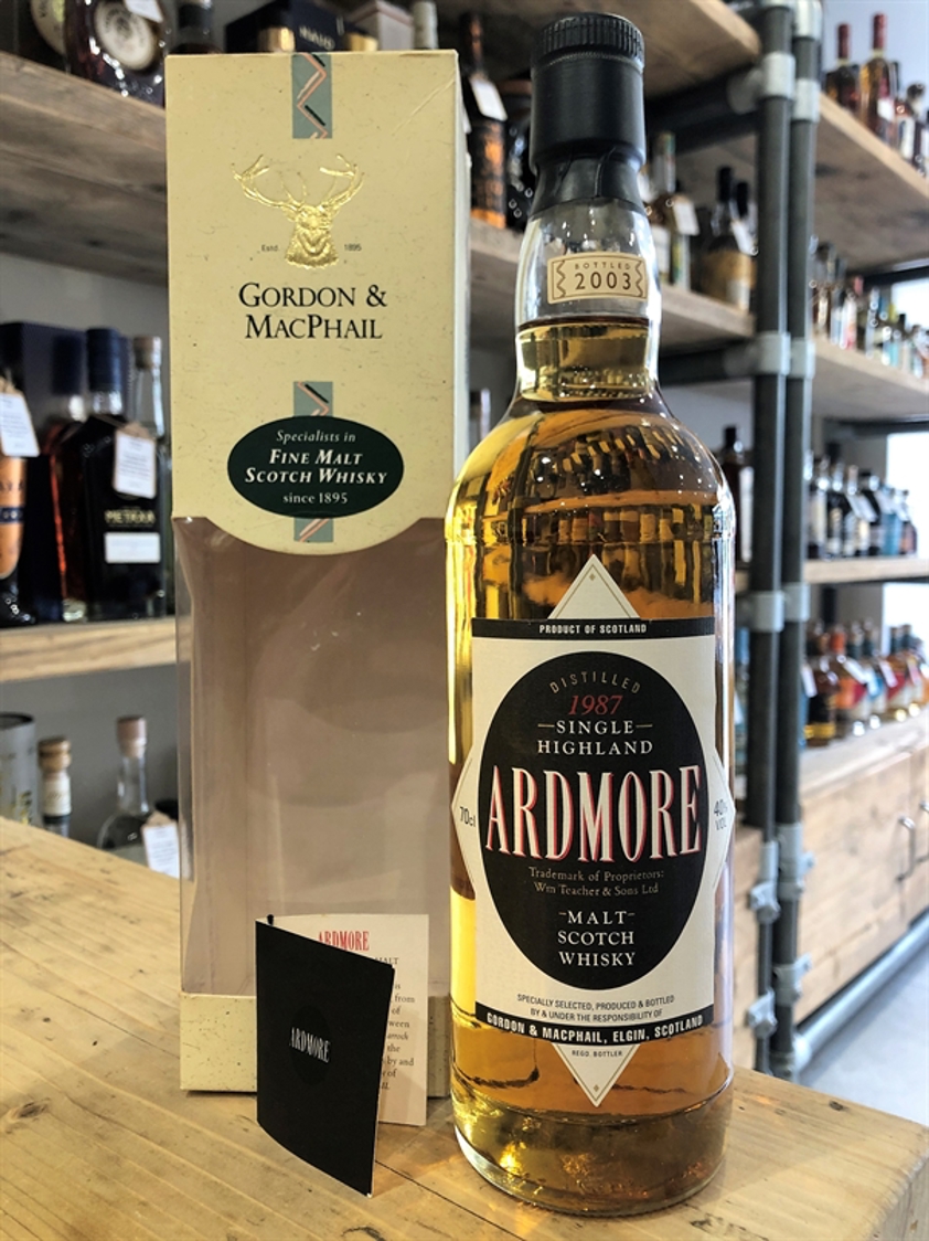 G&M Distillery Labels Ardmore 1987 (bottled 2003) 40% 70cl