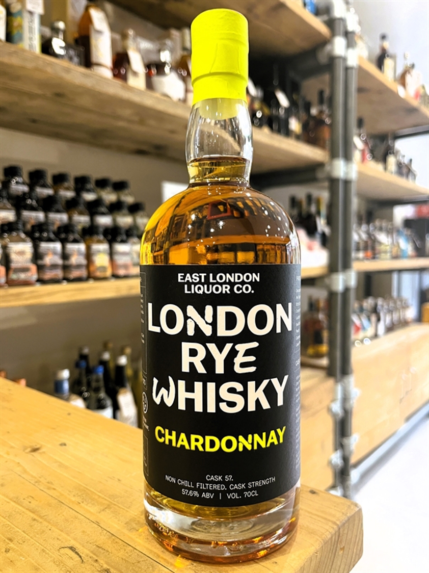 East London Liquor Co Chardonnay Cask Rye Whisky 57.6% 70cl