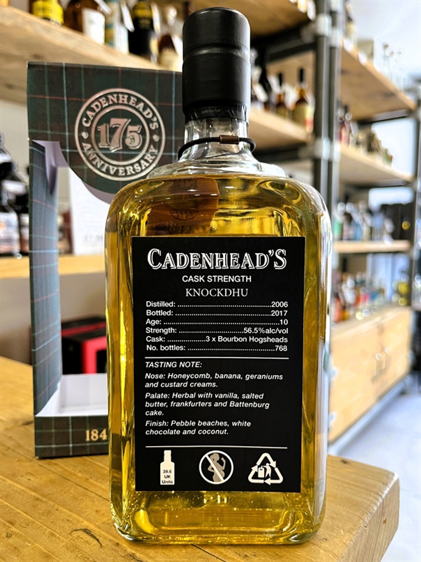 Cadenhead 175h Anniversary Knockdhu 10yo 56.5% 70cl