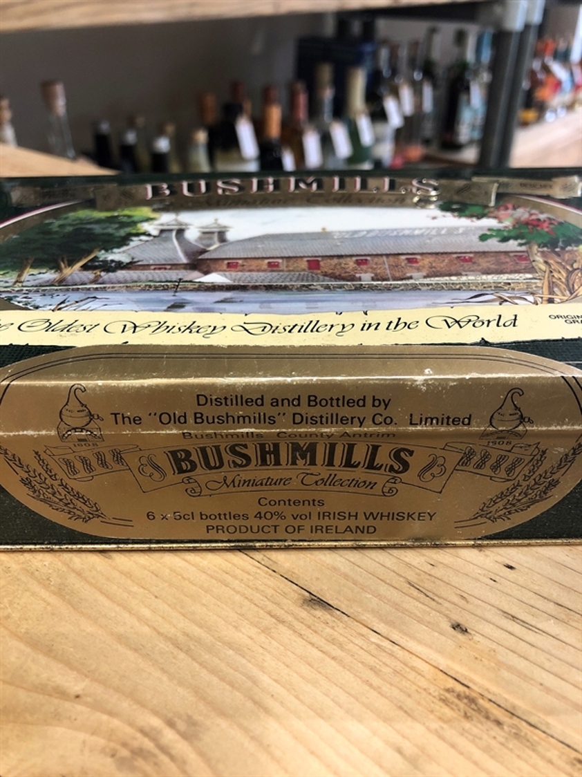 Bushmills Miniature Collection 1980s SEALED 40% 6 x 5cl
