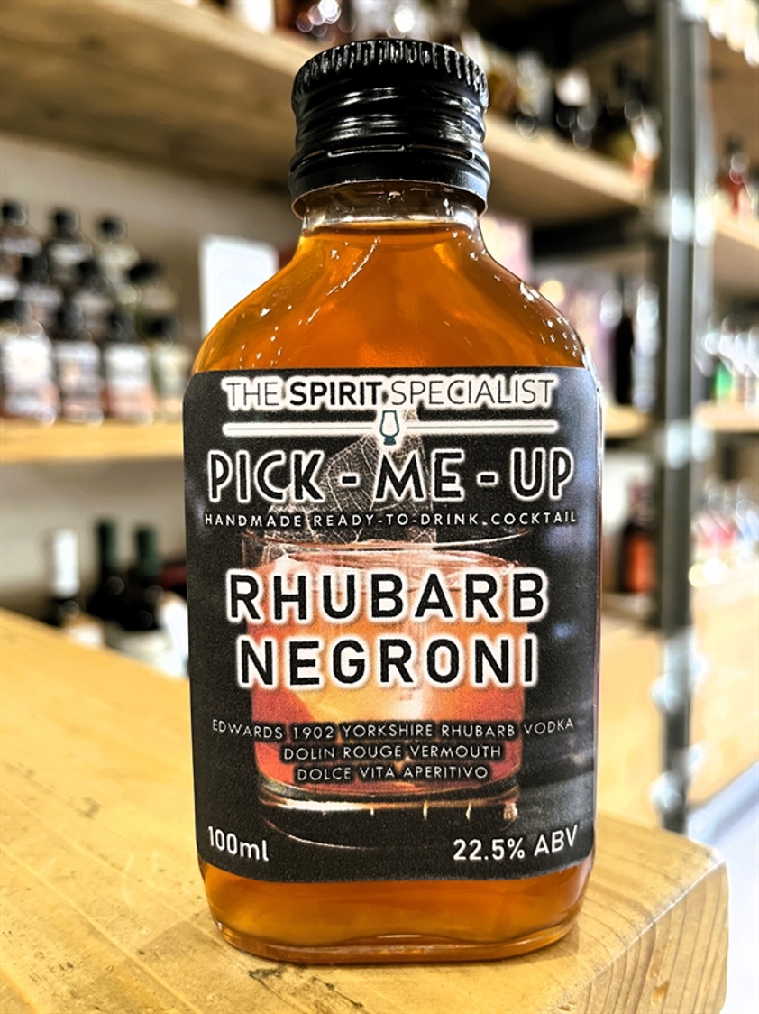 The Spirit Specialist Pick-Me-Up Rhubarb Negroni RTD Cocktail 25% 10cl