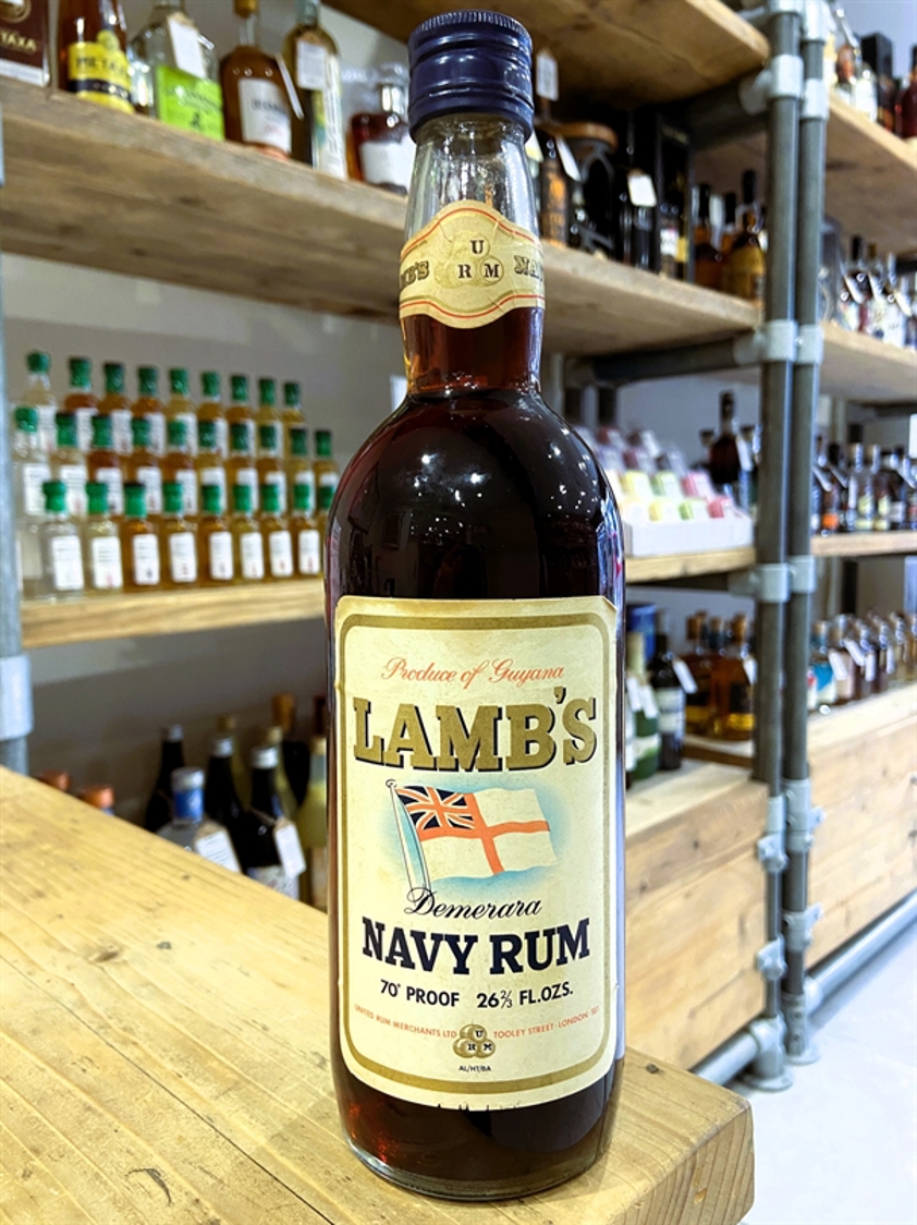 Lamb's Demerara Navy Rum 70 Proof 26.6 Fl. Oz. 1970s bottling