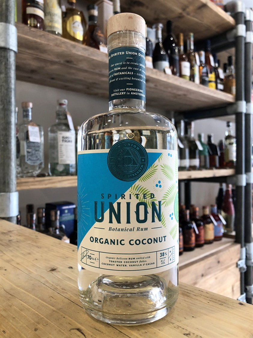 Spirited Union Organic Coconut Botanical Rum 38% 70cl