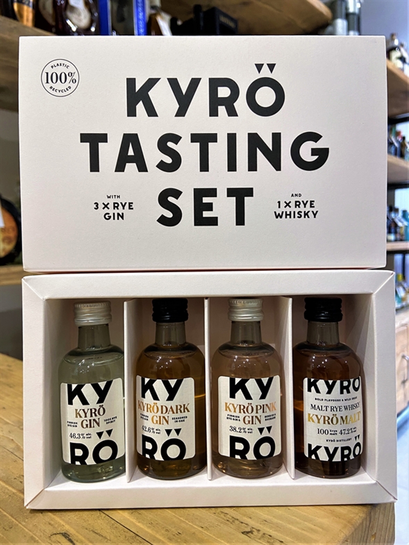 Kyro Gin & Whisky Tasting Set 4 x 5cl