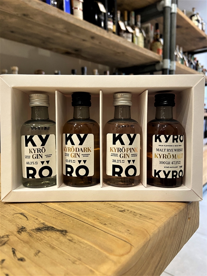 Kyro Gin & Whisky Tasting Set 4 x 5cl