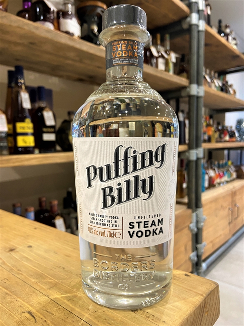 Puffing Billy Unfiltered Steam Vodka 40% 70cl