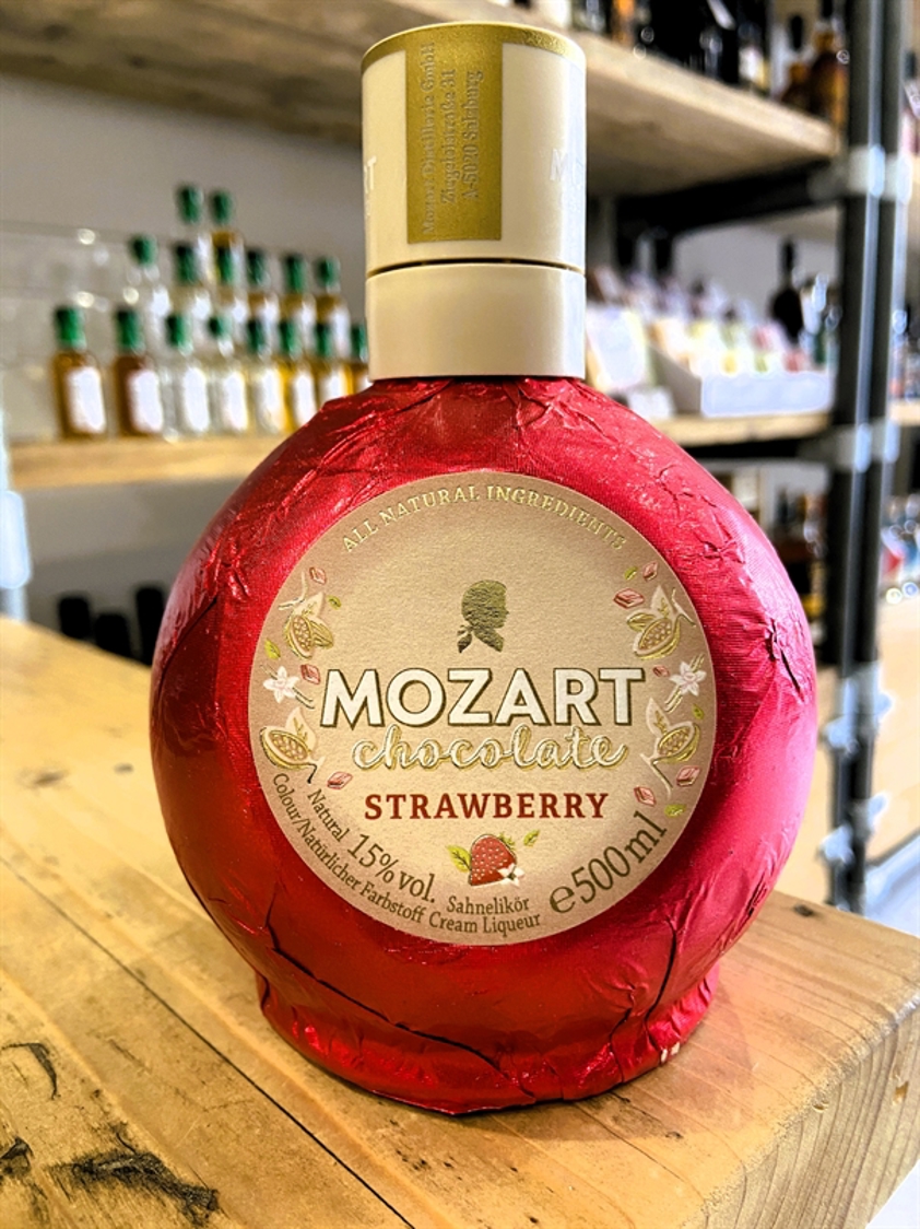 Mozart Strawberry White Chocolate Cream Liqueur 15% 50cl
