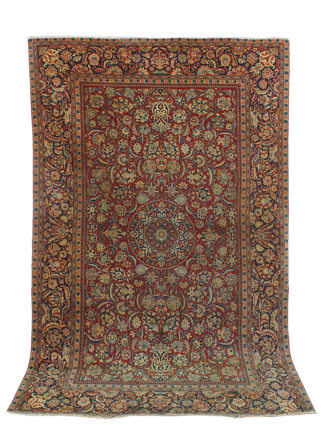 Antique Persian Kashan Rug Antique Persian Kashan Rug