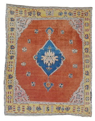 Turkish Obruk Rug with Serapi Design Turkish Obruk Rug with Serapi Design