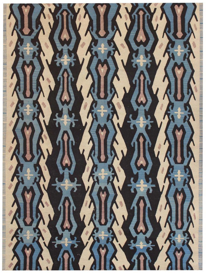 Contemporary Afghan Ikat Style Kilim Rug