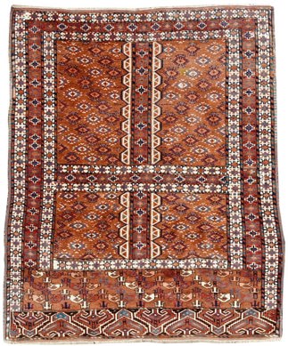 Antique Turkoman Hutchli Rug