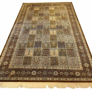 Indian Kahsmir Silk Rug