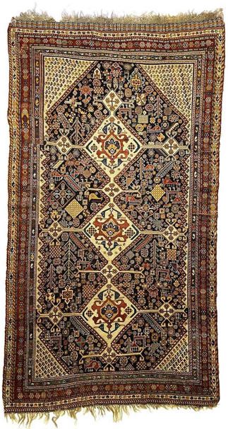 Antique Persian Qashqai Rug