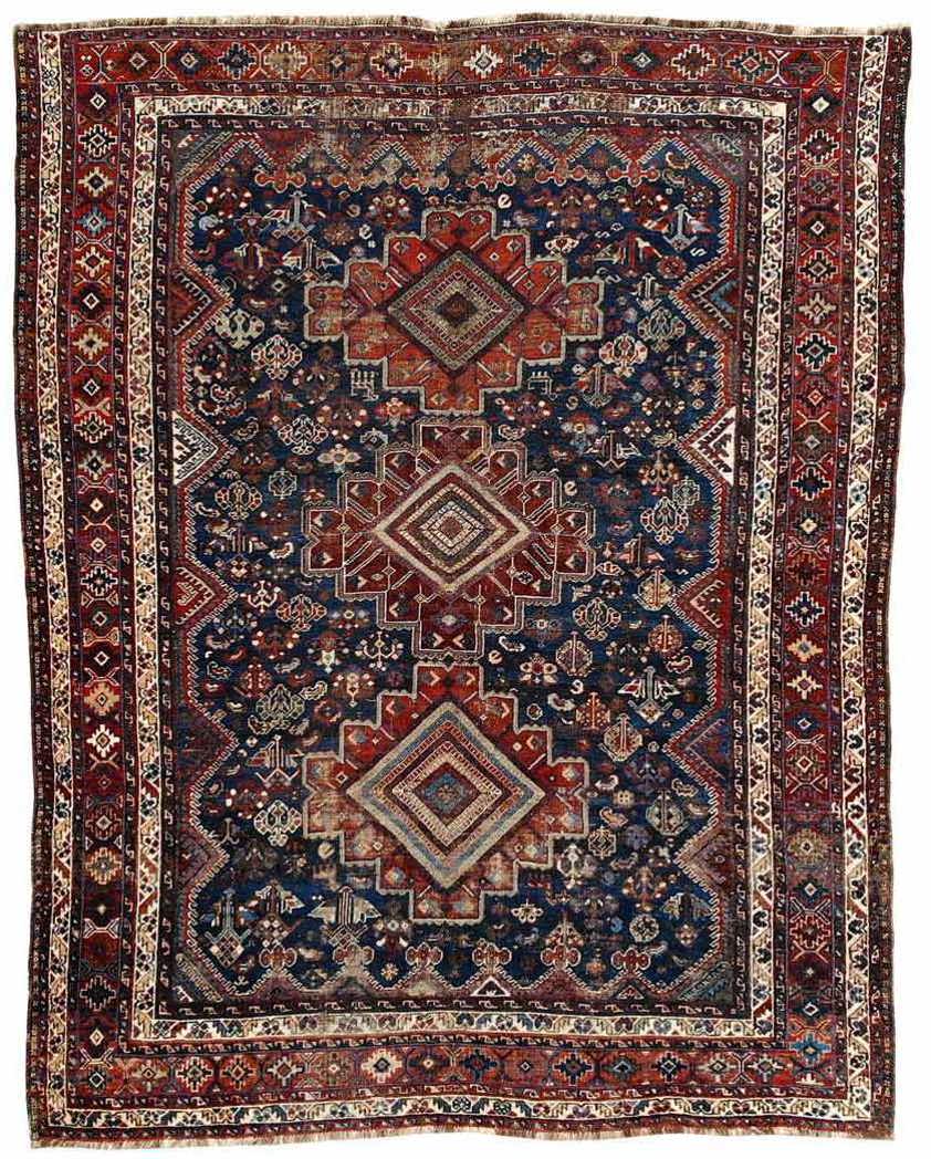 Antique South Persian Shiraz Rug