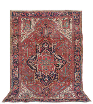 Antique Persian Heriz Rug