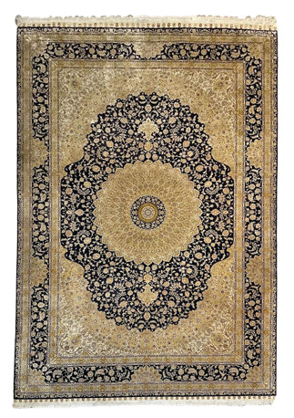 Fine Persian Silk Qum Rug