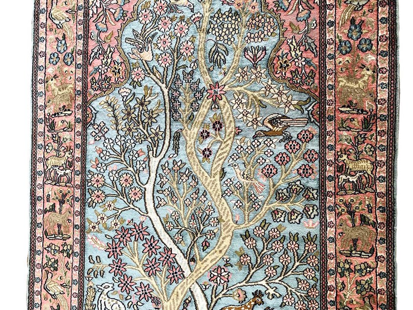 Fine Silk Kashmir Rug
