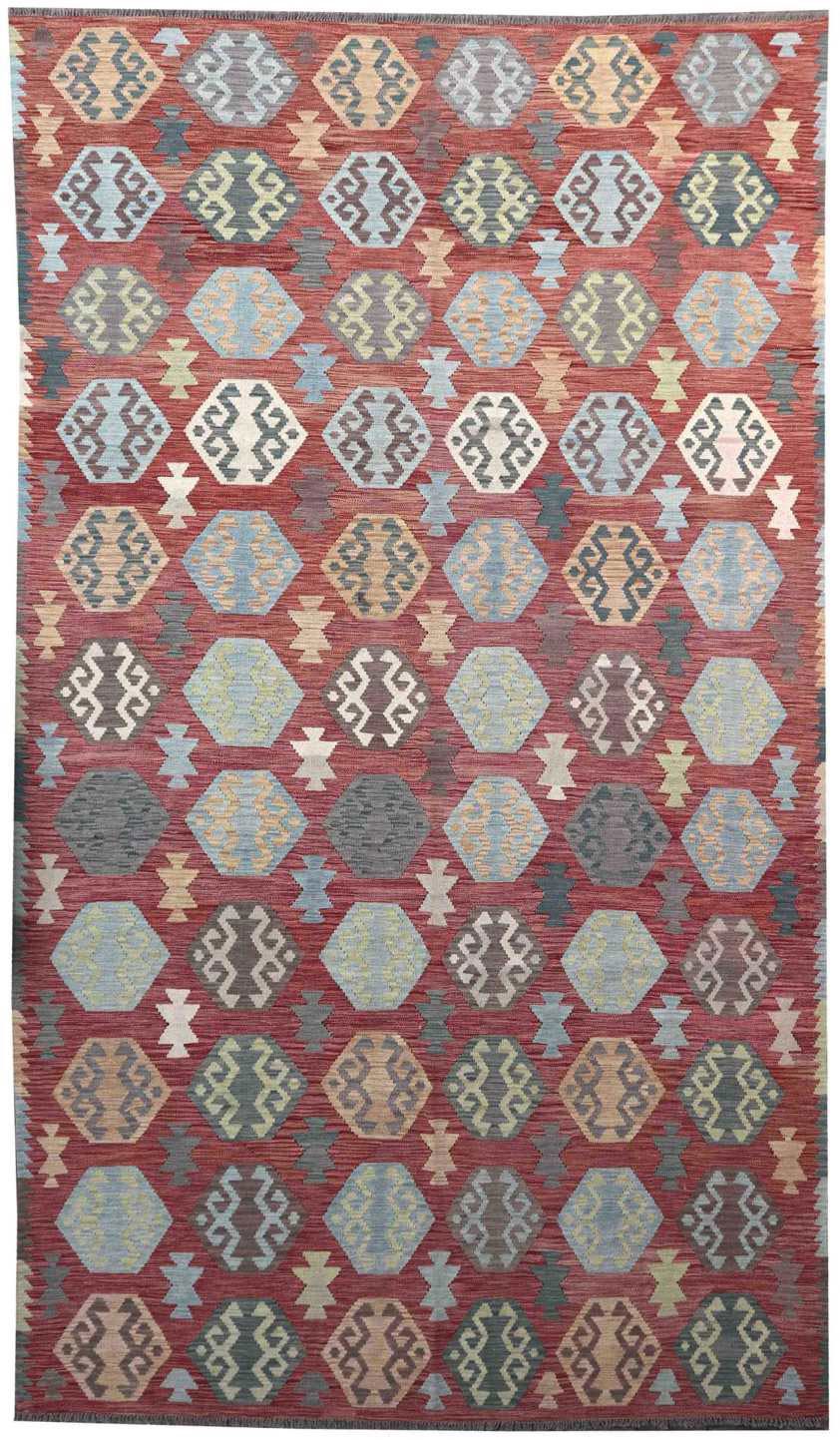 Traditional Afghan Kilim Carpet
