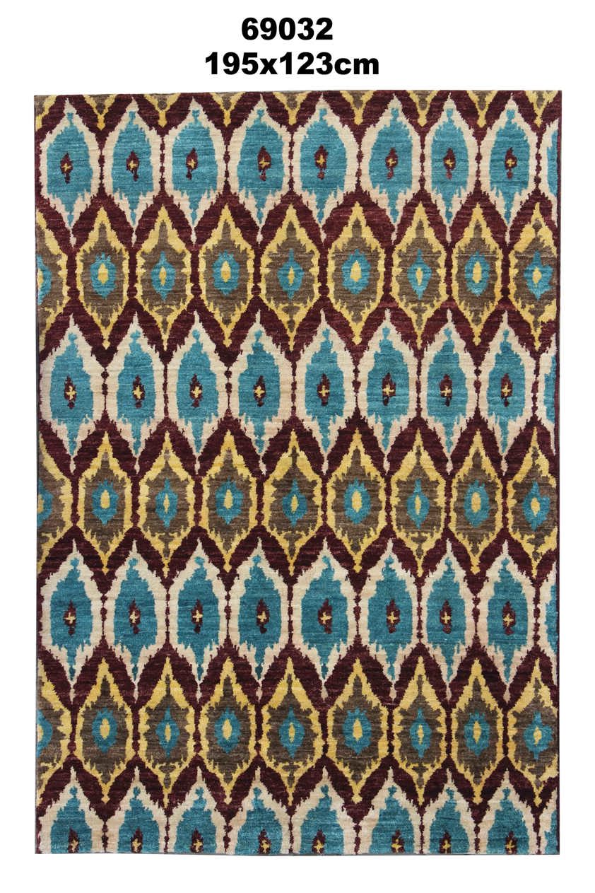 Contemporary Afghan Ikat Rug